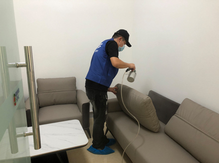 朝陽(yáng)上門(mén)除甲醛公司案例:銀行