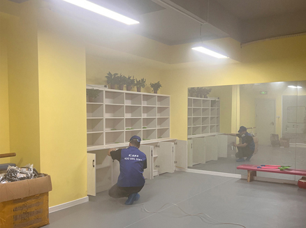 雙鴨山上門除甲醛案例：體育館